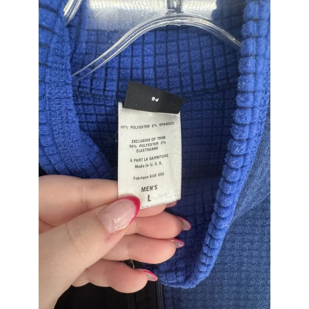 Patagonia R1 Flash Pullover Mens Large Half 1/2 Zip Vintage Thermal Lined 40103